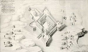 Il forte Gross Friedrichsburg in un'illustrazione
